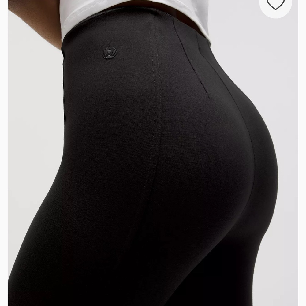 lululemon athletica Black Ponte pull on high rise pants